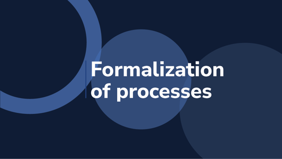 Formalization of processes
