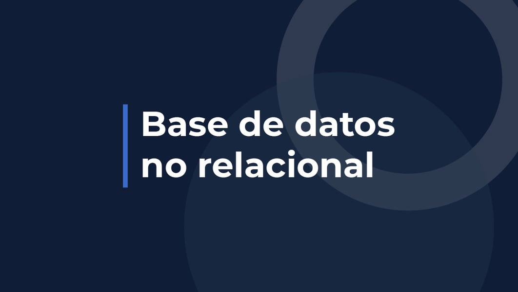 Base de datos no relacional