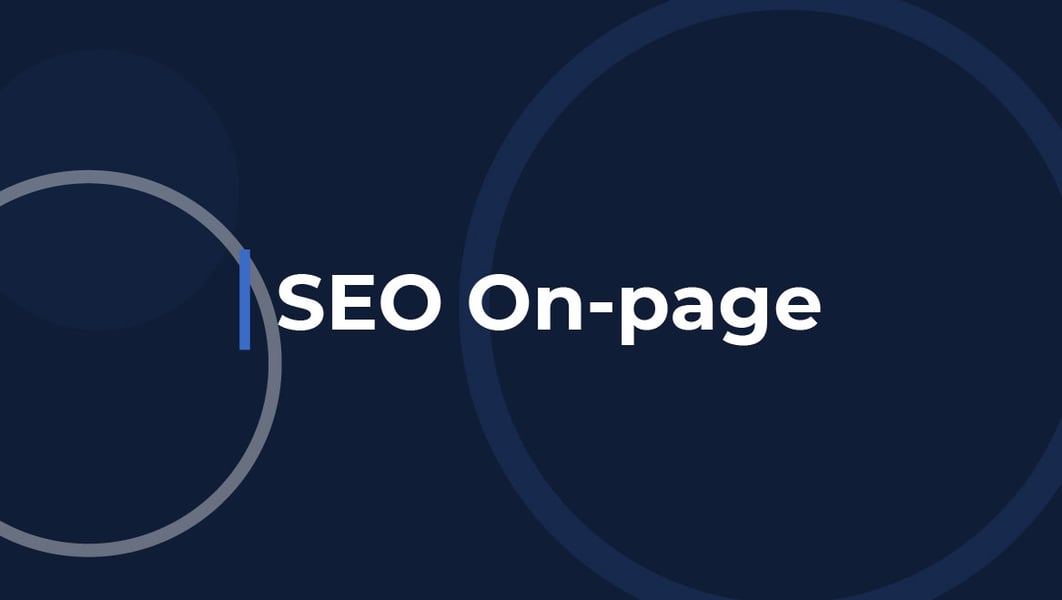 ¿Qué es SEO On-page?