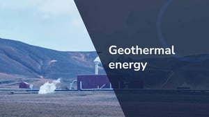 Geothermal energy: building from sustainability
