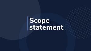 ¿Qué significa scope statement en gestión de proyectos?