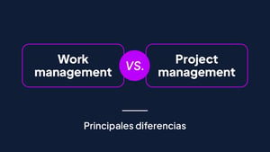 Work management vs. project management: Principales diferencias