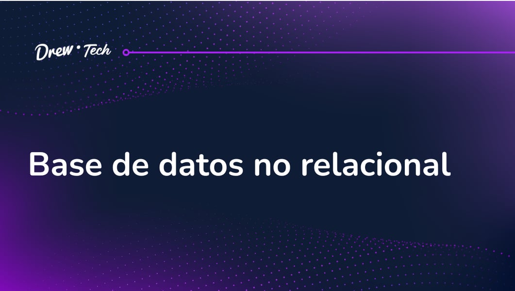 Base de datos no relacional