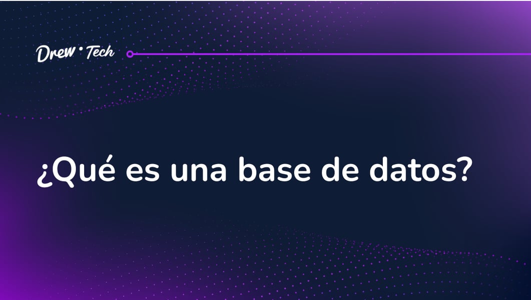 ¿Qué es una base de datos?